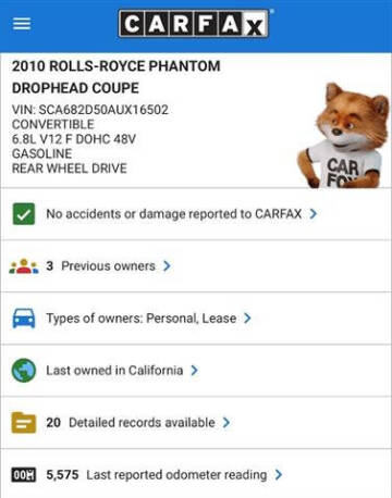 2010 Rolls-Royce Phantom Drophead Coupe
