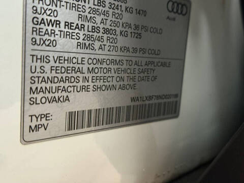 2022 Audi Q7 quattro Premium Plus 55 TFSI