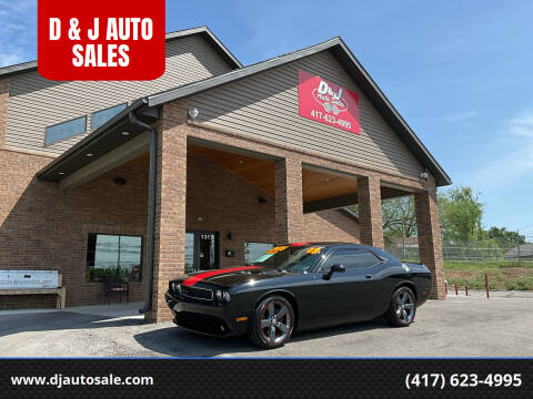 2013 Dodge Challenger for sale at D & J AUTO SALES in Joplin MO