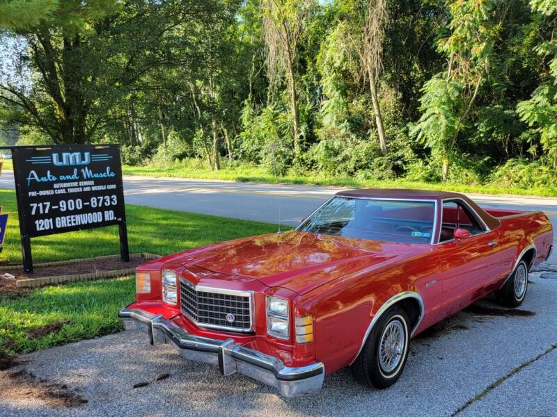 1979 Ford Ranchero for sale at LMJ AUTO AND MUSCLE in York PA