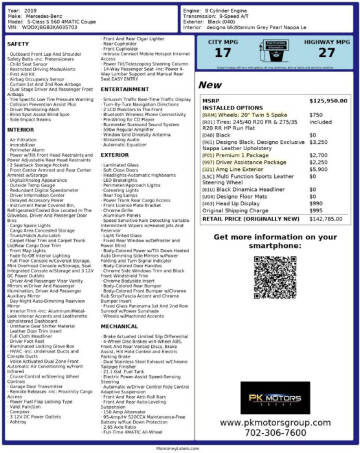 2019 Mercedes-Benz S-Class S 560 4MATIC