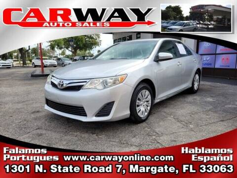 2012 Toyota Camry for sale at CARWAY Auto Sales in Margate FL