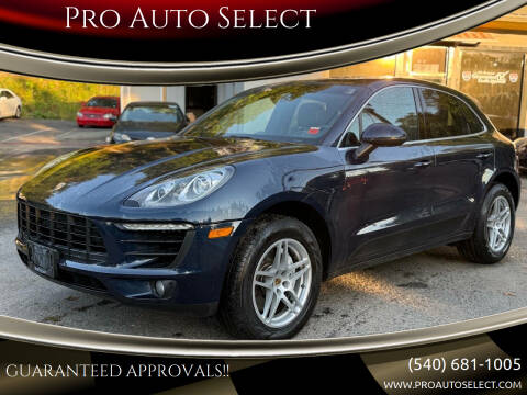 2015 Porsche Macan for sale at Pro Auto Select in Fredericksburg VA