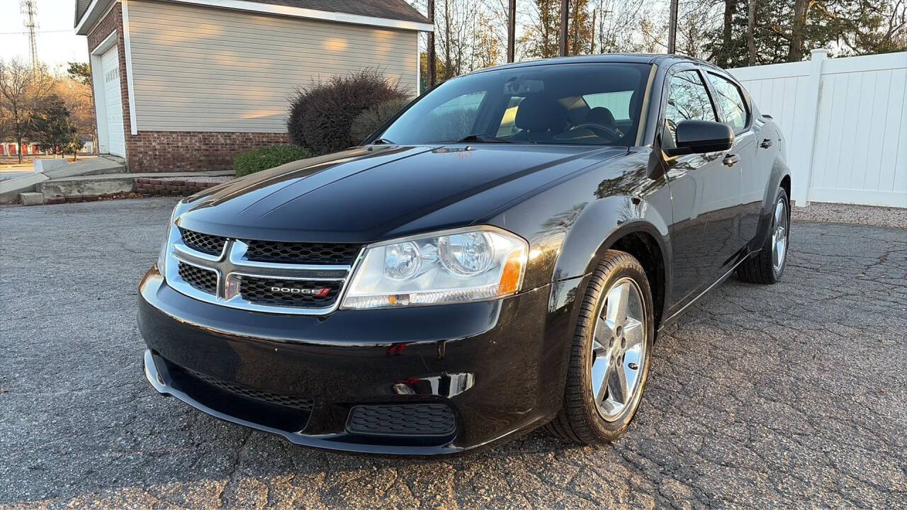 Black 2012 Dodge Avenger SXT SXT 4dr Sedan 2