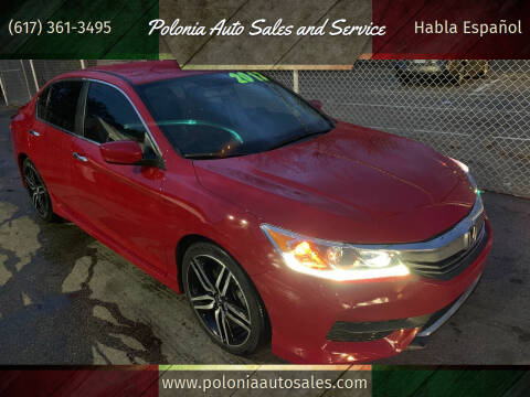 2017 Honda Accord for sale at Polonia Auto Sales and Service in Boston MA
