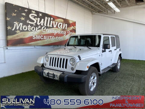 2015 Jeep Wrangler Unlimited for sale at SULLIVAN MOTOR COMPANY INC. in Mesa AZ