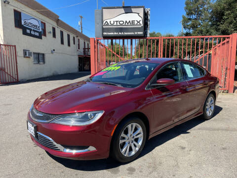 2016 Chrysler 200 for sale at AUTOMEX in Sacramento CA