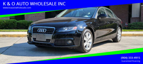 2011 Audi A4 for sale at K & O AUTO WHOLESALE INC in Jacksonville FL
