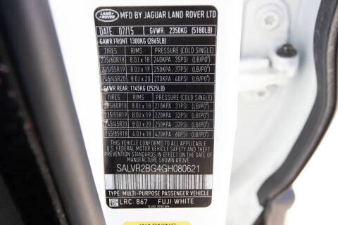 2016 Land Rover Range Rover Evoque HSE