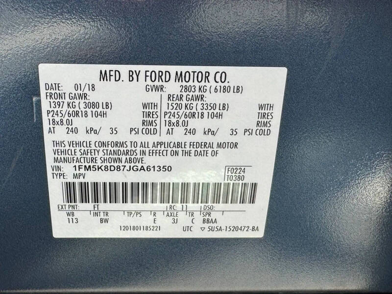 2018 Ford Explorer XLT