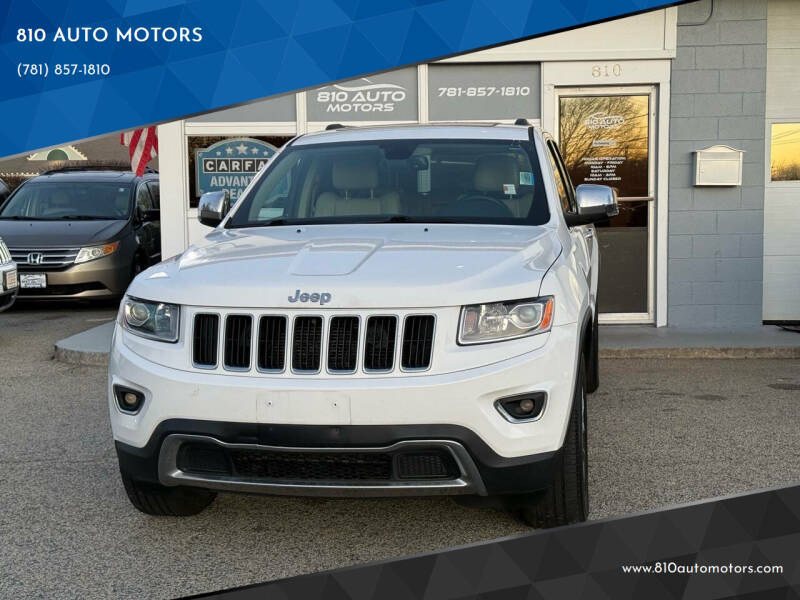 2016 Jeep Grand Cherokee for sale at 810 AUTO MOTORS in Abington MA