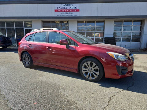 2014 Subaru Impreza for sale at Landes Family Auto Sales in Attleboro MA