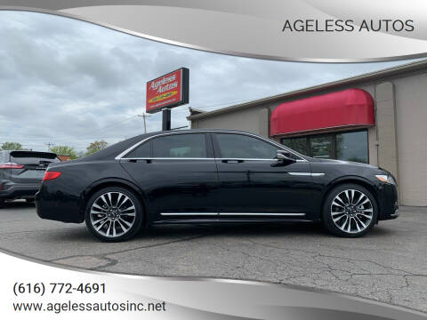 2020 Lincoln Continental for sale at Ageless Autos in Zeeland MI