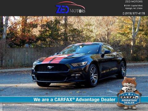 2016 Ford Mustang for sale at Zed Motors in Raleigh NC