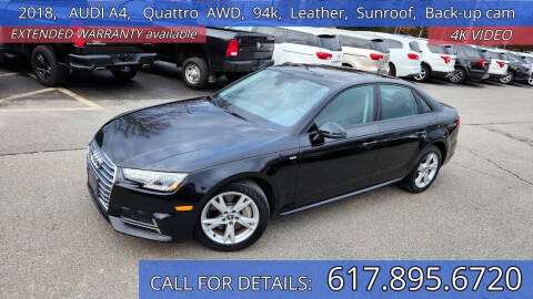 2018 Audi A4 for sale at Carlot Express in Stow MA