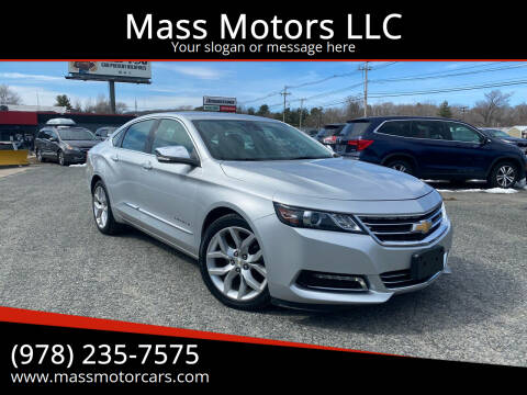 2017 Chevrolet Impala for sale at Mass Motors LLC in Worcester MA