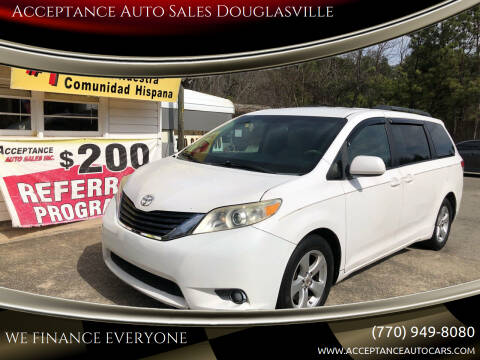 2011 Toyota Sienna for sale at Acceptance Auto Sales Douglasville in Douglasville GA