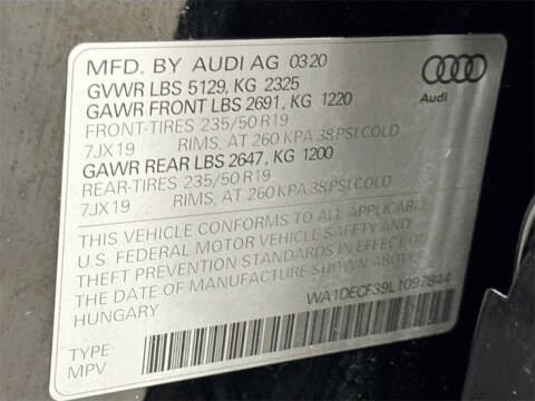 2020 Audi Q3 quattro S line Premium 45 TFSI