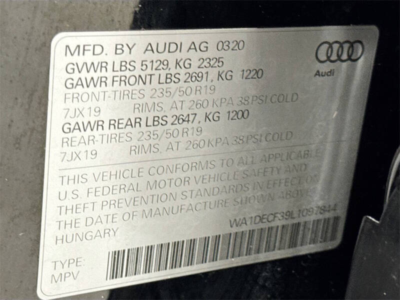 2020 Audi Q3 quattro S line Premium 45 TFSI