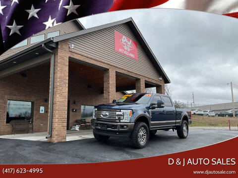 2017 Ford F-250 Super Duty for sale at D & J AUTO SALES in Joplin MO
