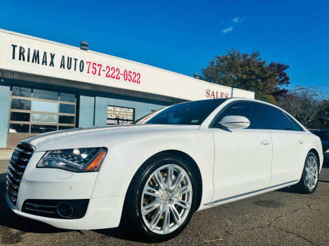 2013 Audi A8 L for sale at Trimax Auto Group in Norfolk VA