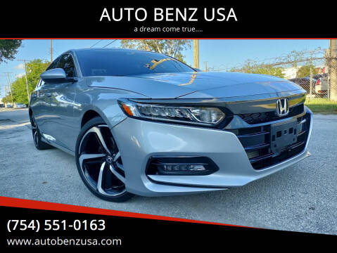 2019 Honda Accord for sale at AUTO BENZ USA in Fort Lauderdale FL