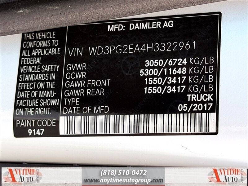 2017 Mercedes-Benz Metris Cargo