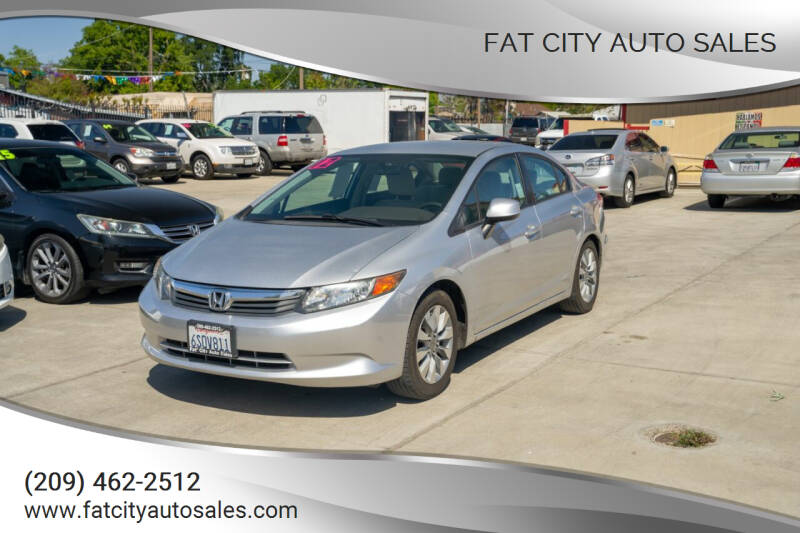 2012 Honda Civic for sale at Fat City Auto Sales in Stockton CA