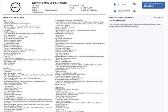 2023 Volvo XC90 B6 Plus Bright Theme 7P