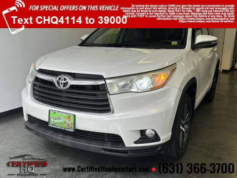 2016 Toyota Highlander for sale at CERTIFIED HEADQUARTERS in Saint James NY