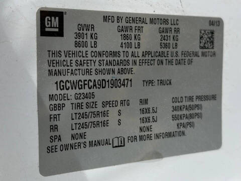 2013 Chevrolet Express 2500