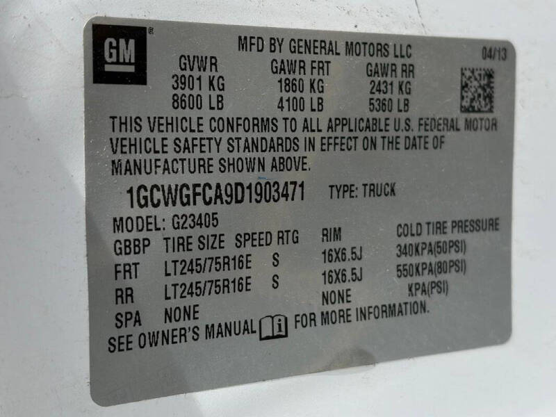 2013 Chevrolet Express 2500
