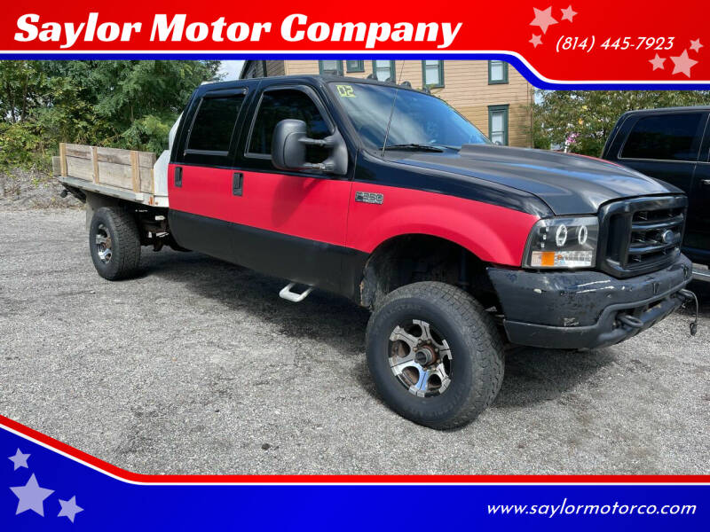 2002 Ford F-250 Super Duty for sale at Saylor Motor Company in Somerset PA