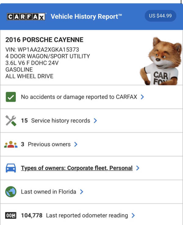 2016 Porsche Cayenne