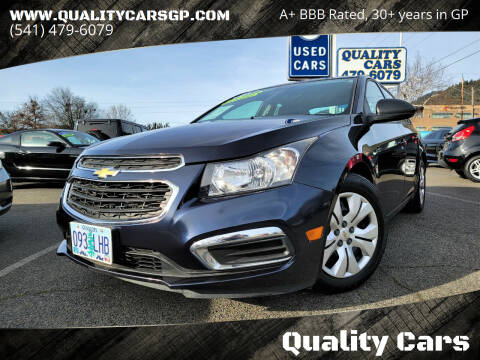 2015 Chevrolet Cruze for sale at Quality Cars in Grants Pass OR