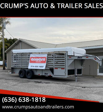 2023 GoodGuys 20’ Livestock Gooseneck for sale at CRUMP'S AUTO & TRAILER SALES in Crystal City MO