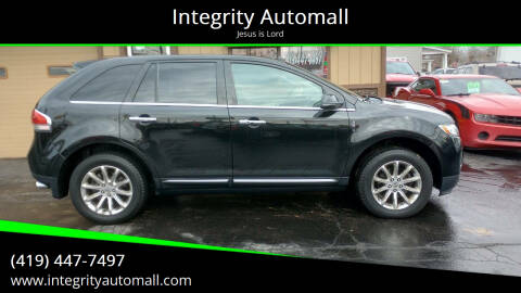 2013 Lincoln MKX for sale at Integrity Automall in Tiffin OH