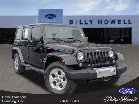 2015 Jeep Wrangler Unlimited for sale at BILLY HOWELL FORD LINCOLN in Cumming GA