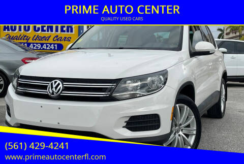 2014 Volkswagen Tiguan for sale at PRIME AUTO CENTER in Palm Springs FL
