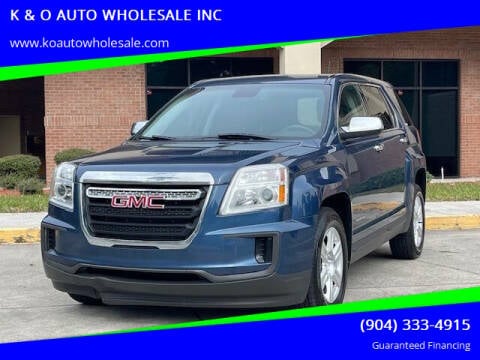 2016 GMC Terrain for sale at K & O AUTO WHOLESALE INC in Jacksonville FL