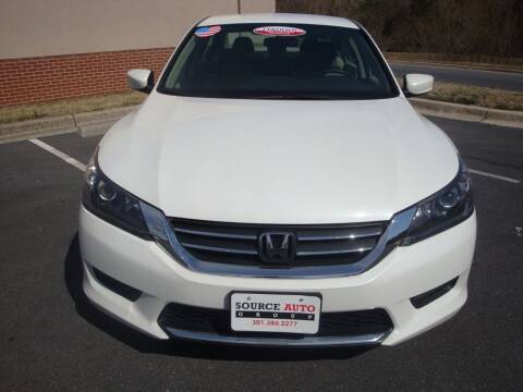 2013 Honda Accord for sale at Source Auto Group in Lanham MD