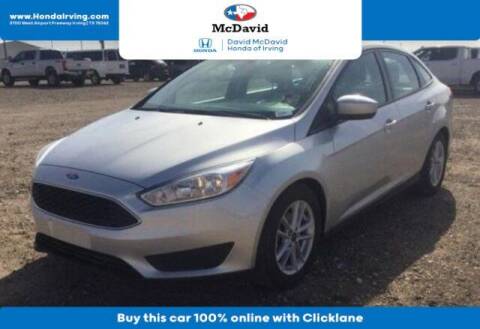 2018 Ford Focus for sale at DAVID McDAVID HONDA OF IRVING in Irving TX