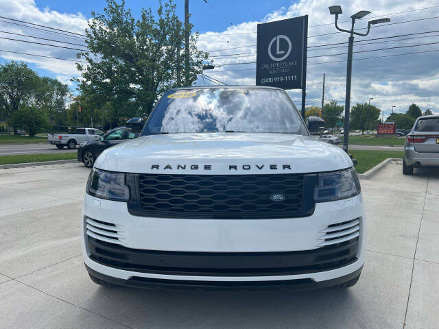 2019 Land Rover Range Rover for sale at ORCHARD LAKE AUTO SALES INC in Farmington Hills, MI