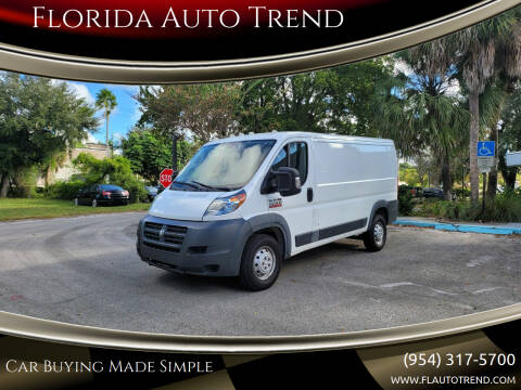 2018 RAM ProMaster for sale at Florida Auto Trend in Plantation FL