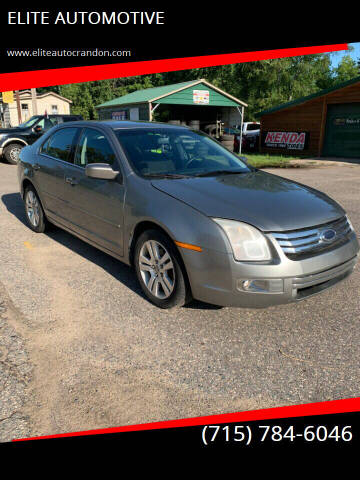2008 Ford Fusion for sale at ELITE AUTOMOTIVE in Crandon WI
