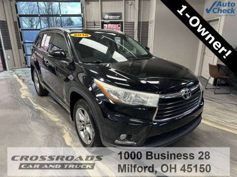 2016 Toyota Highlander for sale at Crossroads Car and Truck - Crossroads Car & Truck - Mulberry in Milford OH