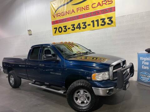 2003 Dodge Ram Pickup 2500 for sale at Virginia Fine Cars in Chantilly VA