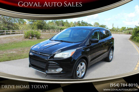2013 Ford Escape for sale at Goval Auto Sales in Pompano Beach FL