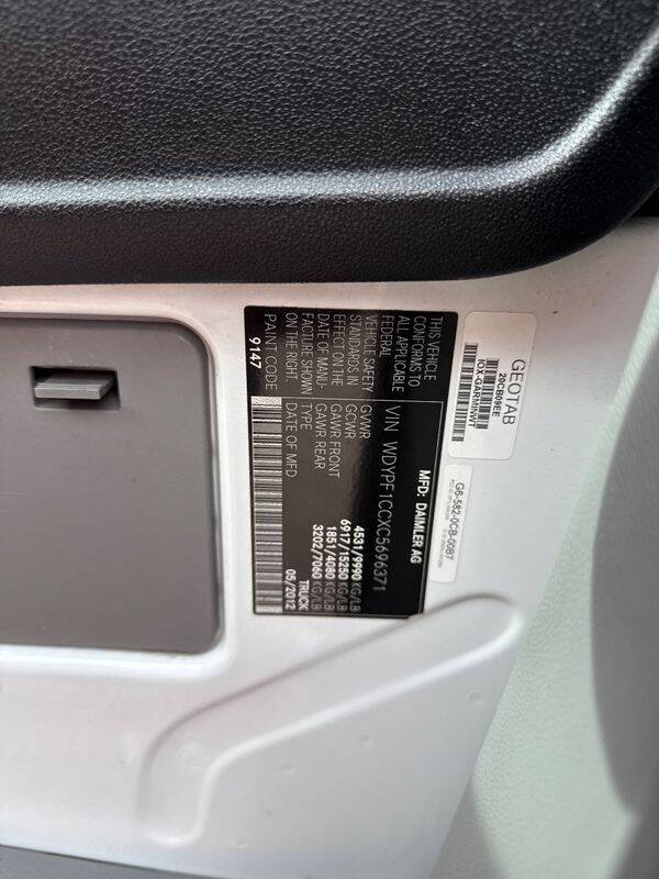 2012 Freightliner Sprinter 3500