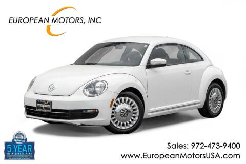 2013 Volkswagen Beetle for sale at European Motors Inc in Plano TX